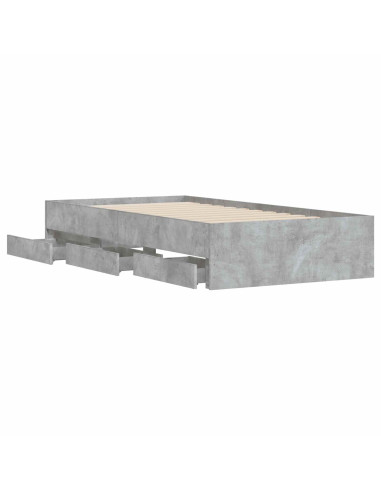 Telaio del letto con storage Sonoma grigio 80 x 200 cm