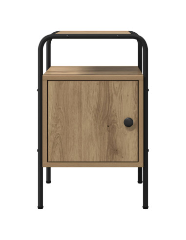 Armadio da Notte 2 pz Rovere Artigianale Legno ingegnerizzato