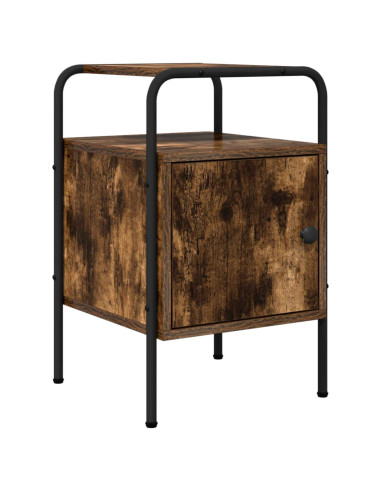 Armadio da Notte Rovere Fumo Legno ingegnerizzato