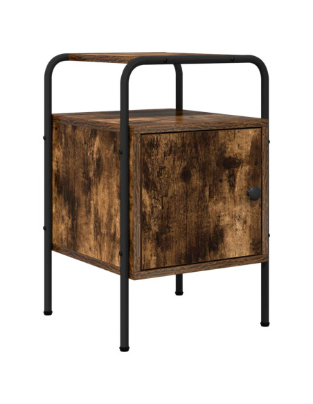 Armadio da Notte Rovere Fumo Legno ingegnerizzato