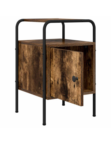 Armadio da Notte Rovere Fumo Legno ingegnerizzato