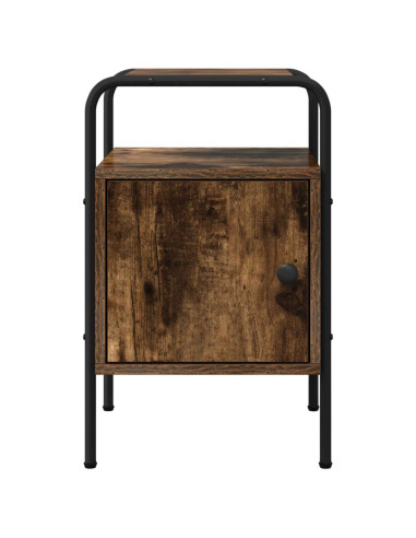 Armadio da Notte Rovere Fumo Legno ingegnerizzato
