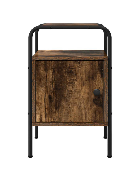 Armadio da Notte Rovere Fumo Legno ingegnerizzato