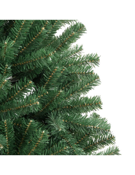 Albero di Natale Artificiale Incernierato con Base Verde 180 cm