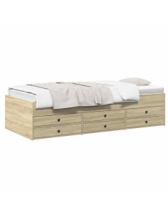 Telaio del letto con storage Rovere Sonoma 80 x 200 cm 2