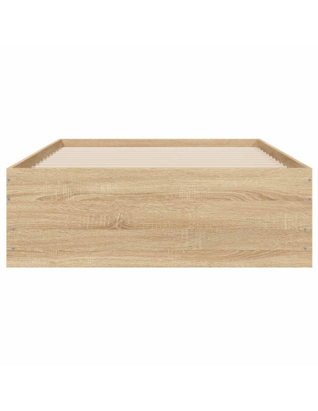 Telaio del letto con storage Rovere Sonoma 80 x 200 cm