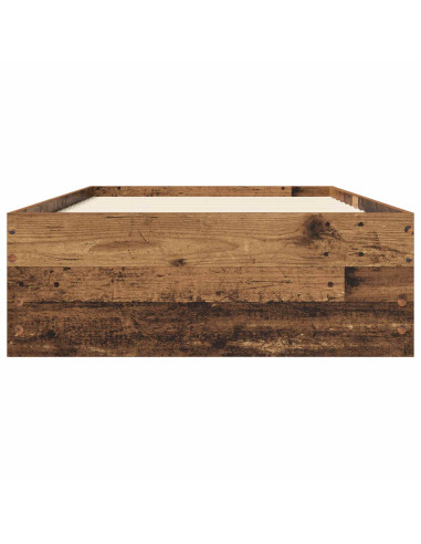 Telaio del letto con storage Legno antico 80 x 200 cm