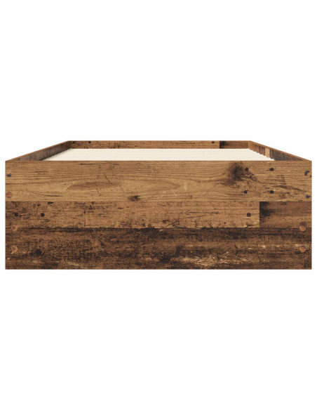 Telaio del letto con storage Legno antico 80 x 200 cm