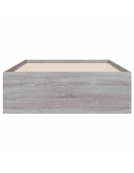 Telaio del letto con storage Grigio Cemento 80 x 200 cm