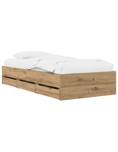 Telaio del letto con storage Rovere Artigianale 80 x 200 cm