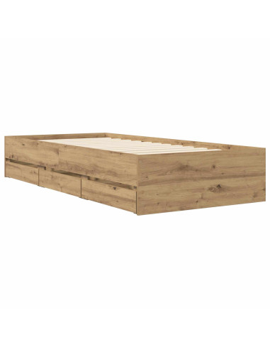 Telaio del letto con storage Rovere Artigianale 80 x 200 cm