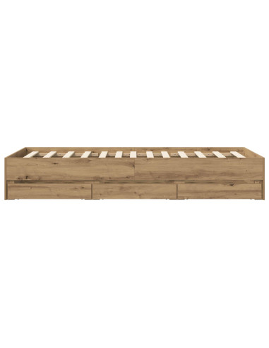 Telaio del letto con storage Rovere Artigianale 80 x 200 cm
