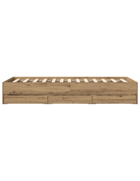 Telaio del letto con storage Rovere Artigianale 80 x 200 cm