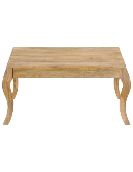Tavolino da Salotto in Legno Massello di Mango 80x80x40cm