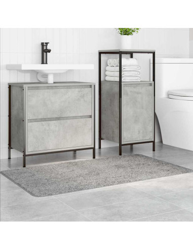 Tappetino da bagno antiscivolo Grigio 70 x 120 cm PP