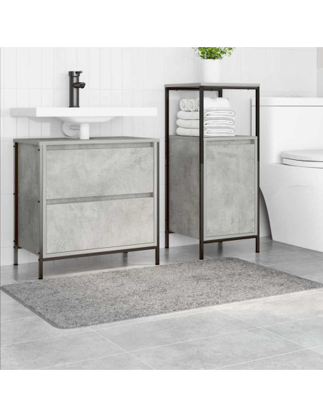 Tappetino da bagno antiscivolo Grigio 70 x 120 cm PP