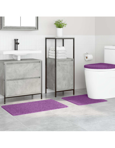 Set di tappetini antiscivolo per il bagno 3 pcs Viola PP