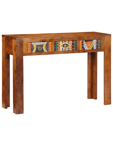 Tavolo Consolle 110x35x75 cm in Legno Massello di Acacia