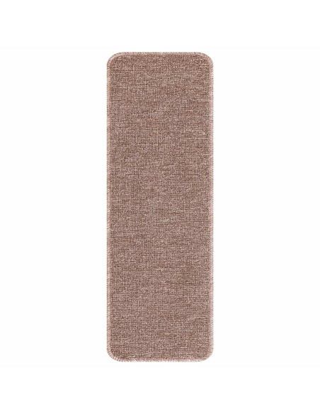 Tappetini Antiscivolo per Scale 15 pcs Marrone chiaro