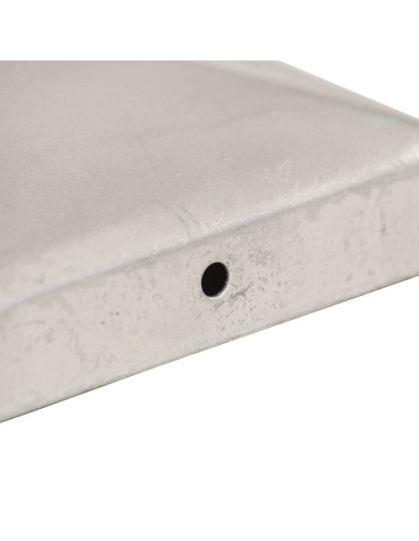 Tappi per Pali a Piramide 6 pz in Metallo Zincato 91x91 mm