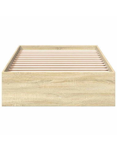 Telaio del letto con storage Rovere Sonoma 80 x 200 cm