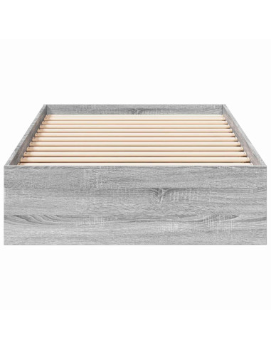 Telaio del letto con storage Sonoma grigio 80 x 200 cm