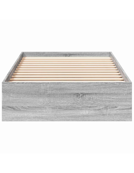 Telaio del letto con storage Sonoma grigio 80 x 200 cm