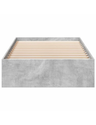 Telaio del letto con storage Grigio Cemento 80 x 200 cm