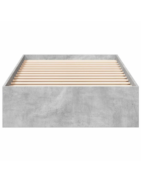Telaio del letto con storage Grigio Cemento 80 x 200 cm