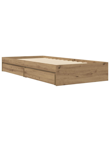Telaio del letto con storage Rovere Artigianale 80 x 200 cm