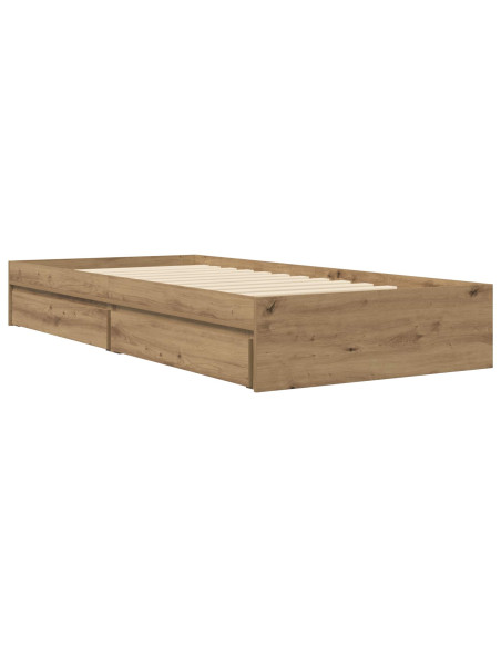 Telaio del letto con storage Rovere Artigianale 80 x 200 cm