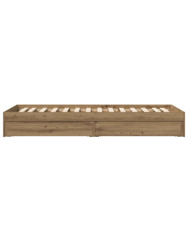 Telaio del letto con storage Rovere Artigianale 80 x 200 cm