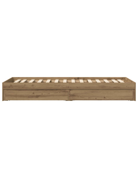 Telaio del letto con storage Rovere Artigianale 80 x 200 cm