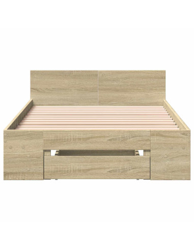 Telaio del letto con storage Rovere Sonoma 80 x 200 cm