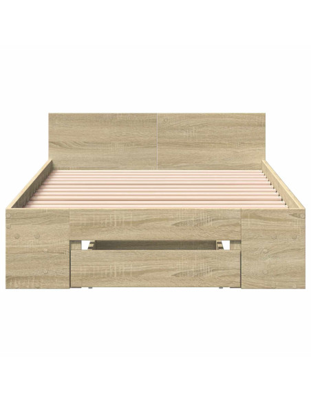 Telaio del letto con storage Rovere Sonoma 80 x 200 cm