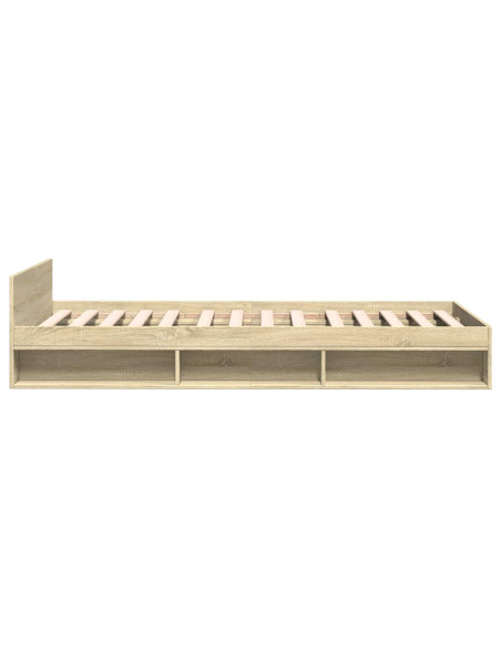 Telaio del letto con storage Rovere Sonoma 80 x 200 cm