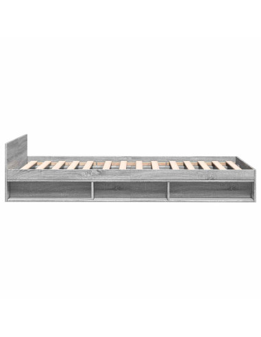 Telaio del letto con storage Sonoma grigio 80 x 200 cm