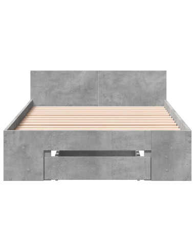 Telaio del letto con storage Grigio Cemento 80 x 200 cm