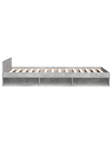 Telaio del letto con storage Grigio Cemento 80 x 200 cm