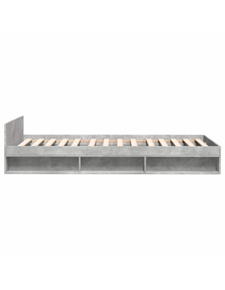 Telaio del letto con storage Grigio Cemento 80 x 200 cm