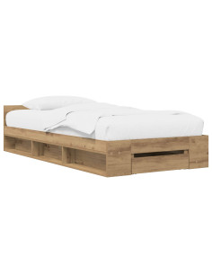 Telaio del letto con storage Rovere Artigianale 80 x 200 cm 2