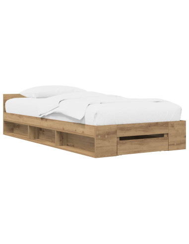 Telaio del letto con storage Rovere Artigianale 80 x 200 cm