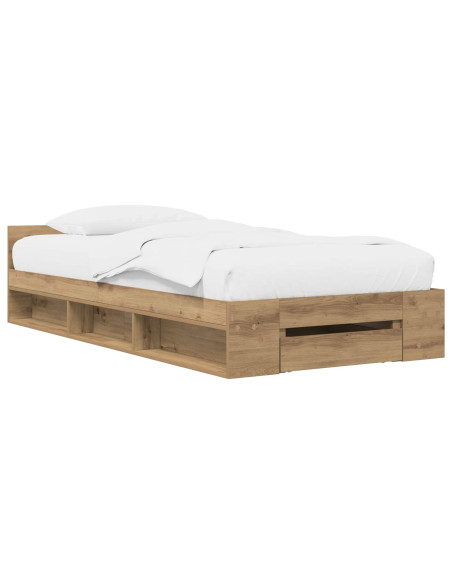 Telaio del letto con storage Rovere Artigianale 80 x 200 cm