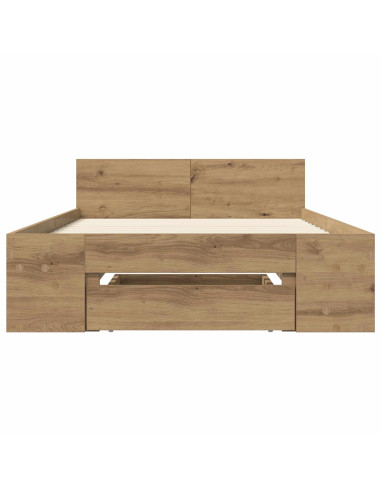 Telaio del letto con storage Rovere Artigianale 80 x 200 cm