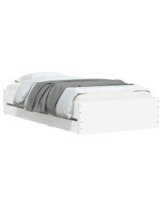 Telaio del letto con storage con cassetto Bianco 80 x 200 cm 2