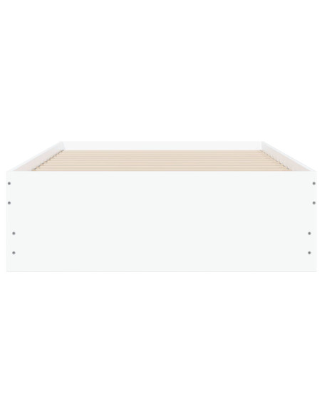 Telaio del letto con storage con cassetto Bianco 80 x 200 cm