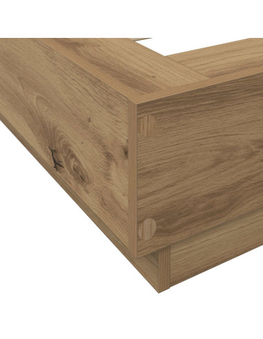 Letto con LED con strisce LED Rovere Artigianale 80 x 200 cm