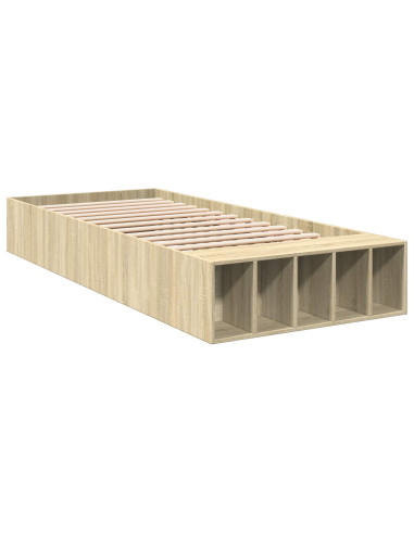 Telaio del letto con storage Rovere Sonoma 80 x 200 cm