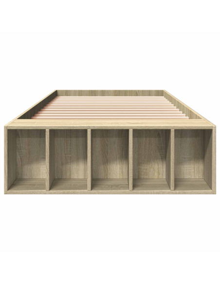 Telaio del letto con storage Rovere Sonoma 80 x 200 cm