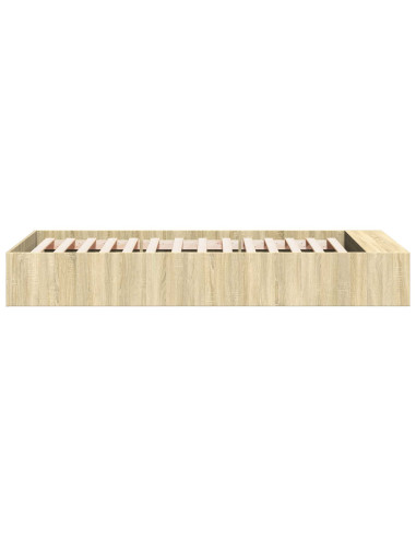 Telaio del letto con storage Rovere Sonoma 80 x 200 cm